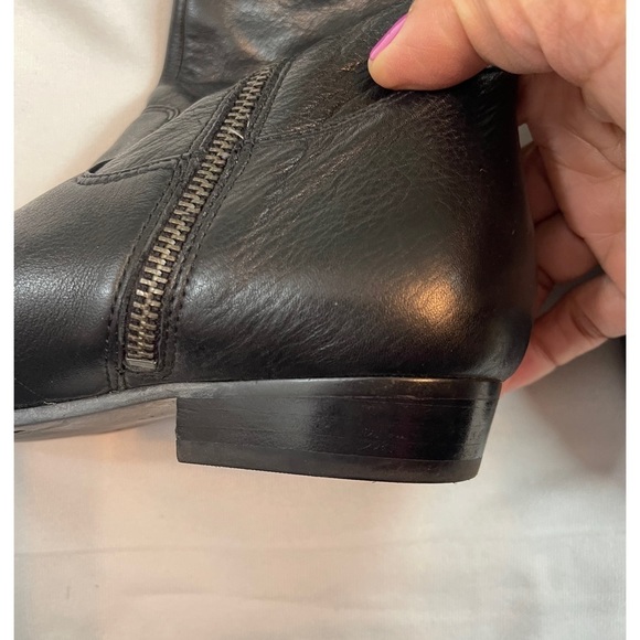 B. makowsky  Women’s Black Leather Over the knees Boots Size: 6 - Picture 6 of 15